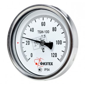 Термометры биметаллические коррозионностойкие ТБН-100к, ТБН-80к с корректором "0"